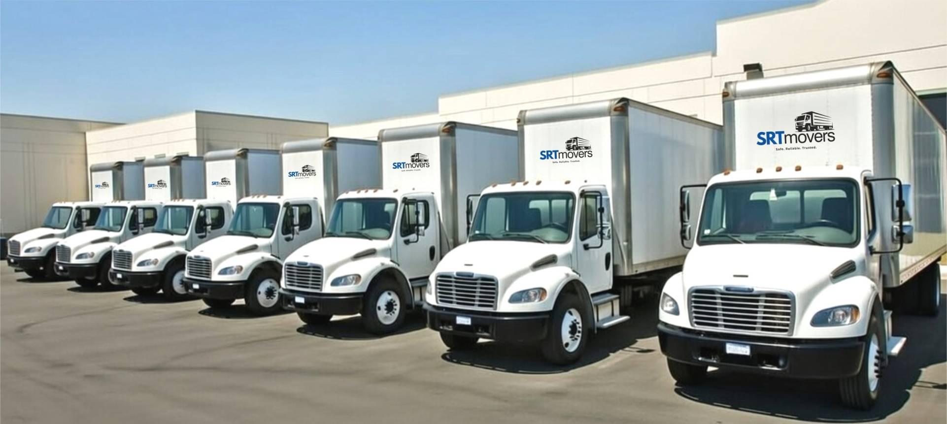 SRT Movers trucks parked together